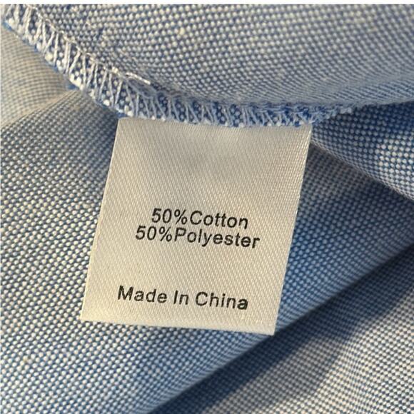 Tuckernuck Oxford Blue Sleeveless Royal Shirt Dress Medium - Picture 7 of 9